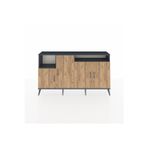 Dienni Arges Konsol 5 Raflı 4 Kapaklı 176 x 30 x 99 cm Antrasit - Çam - Antrasit