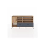 Dienni Arges Konsol 8 Raflı 2 Çekmeceli 1 Kapaklı 176 x 30 x 99 cm Çam - Antrasit - Çam