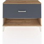 Dienni Arges Şifonyer Tek Çekmeceli 88X30X64 Çam-Antrasit - Atlas Çam