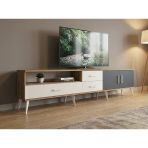 Dienni Arges Tv Ünitesi 2 Raflı 3 Çekmeceli 2 Kapaklı 220X30x51 Çam-Aytaşı/Antrasit