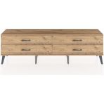 Dienni Arges Tv Ünitesi 4 Çekmeceli 176X30X51 Çam-Çam/çam