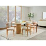 Dienni Bohem Modern Sabit Yemek Masası Seti -200 Cm Masa Ve 6 Adet Ergonomik Sandalye - Yemek Odası Takımı