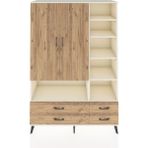 Dienni Hyperion Dolap 10 Raflı 4 Çekmeceli 2 Kapaklı 132X44X195 Aytaşı-Çam/çam - Krem