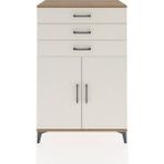 Dienni Hyperion Dolap 3 Çekmeceli 2 Kapaklı 88X44X134 Çam-Aytaşı - Atlas Çam