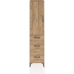 Dienni Hyperion Dolap 3 Raflı 3 Çekmeceli Tek Kapaklı 44X44X195 Çam-Çam - Atlas Çam