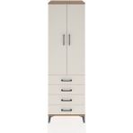Dienni Hyperion Dolap 3 Raflı 4 Çekmeceli 2 Kapaklı 60X44X195 Çam-Aytaşı - Atlas Çam