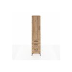 Dienni Hyperion Dolap 3 Raflı 4 Çekmeceli Tek Kapaklı 44x44x195 Çam-Çam