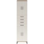 Dienni Hyperion Dolap 4 Raflı 4 Çekmeceli 4 Kapaklı 60X44X243 Çam-Aytaşı - Atlas Çam