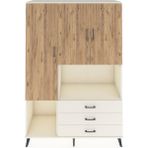Dienni Hyperion Dolap 6 Raflı 3 Çekmeceli 3 Kapaklı 132X44X195 Aytaşı-Çam/aytaşı - Krem