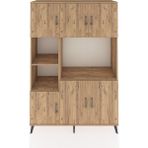 Dienni Hyperion Dolap 9 Raflı 6 Kapaklı 132X44X195 Çam-Çam/çam - Atlas Çam