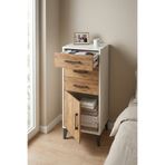 Dienni Hyperion Komodin 3 Çekmeceli Tek Kapaklı Çok Amaçlı Banyo Mutfak Dolabı 44x44x106 Aytaşı-Çam