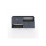 Dienni Hyperion Konsol 1 Raflı 4 Çekmeceli 176 x 44 x 99 cm Antrasit - Antrasit