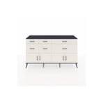 Dienni Hyperion Konsol 1 Raflı 6 Çekmeceli 4 Kapaklı 176 x 44 x 99 cm Antrasit - Aytaşı