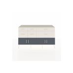Dienni Hyperion Konsol 1 Raflı 6 Çekmeceli 4 Kapaklı 176 x 44 x 99 cm Aytaşı - Aytaşı - Antrasit