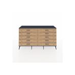 Dienni Hyperion Konsol 10 Çekmeceli 176 x 44 x 99 cm Antrasit - Antrasit - Çam