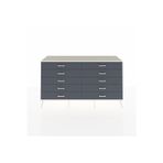 Dienni Hyperion Konsol 10 Çekmeceli 176 x 44 x 99 cm Antrasit - Aytaşı - Antrasit