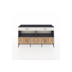 Dienni Hyperion Konsol 2 Raflı 2 Çekmeceli 4 Kapaklı 176 x 44 x 99 cm Antrasit - Çam - Aytaşı