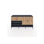 Dienni Hyperion Konsol 2 Raflı 2 Çekmeceli 4 Kapaklı 176 x 44 x 99 cm Antrasit - Çam
