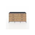 Dienni Hyperion Konsol 2 Raflı 4 Çekmeceli 4 Kapaklı 176 x 44 x 99 cm Çam - Antrasit