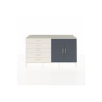 Dienni Hyperion Konsol 2 Raflı 5 Çekmeceli 2 Kapaklı 176x44x99 Aytaşı-Aytaşı/Antrasit