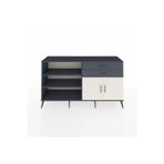 Dienni Hyperion Konsol 3 Raflı 2 Çekmeceli 2 Kapaklı 176 x 44 x 99 cm Antrasit - Aytaşı - Antrasit