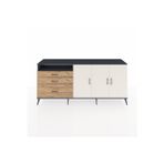 Dienni Hyperion Konsol 3 Raflı 2 Çekmeceli 3 Kapaklı 220 x 44 x 99 cm Çam - Aytaşı - Antrasit