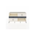 Dienni Hyperion Konsol 3 Raflı 2 Çekmeceli 4 Kapaklı 176 x 44 x 99 cm Aytaşı - Aytaşı - Antrasit