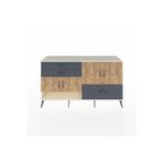 Dienni Hyperion Konsol 3 Raflı 3 Çekmeceli 4 Kapaklı 176 x 44 x 99 cm Aytaşı - Çam - Antrasit