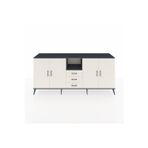 Dienni Hyperion Konsol 3 Raflı 3 Çekmeceli 4 Kapaklı 220 x 44 x 99 cm Aytaşı - Antrasit