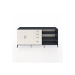 Dienni Hyperion Konsol 3 Raflı 4 Çekmeceli 2 Kapaklı 220 x 44 x 99 cm Aytaşı - Antrasit