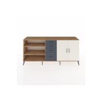 Dienni Hyperion Konsol 3 Raflı 4 Çekmeceli 2 Kapaklı 220 x 44 x 99 cm Çam - Aytaşı - Antrasit