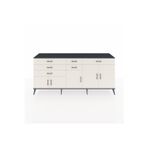 Dienni Hyperion Konsol 3 Raflı 6 Çekmeceli 5 Kapaklı 220 x 44 x 99 cm Aytaşı - Antrasit