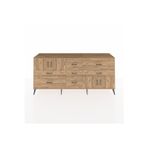 Dienni Hyperion Konsol 3 Raflı 7 Çekmeceli 4 Kapaklı 220 x 44 x 99 cm Çam - Çam