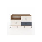Dienni Hyperion Konsol 4 Raflı 1 Çekmeceli 4 Kapaklı 176 x 44 x 99 cm Antrasit - Aytaşı - Çam