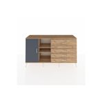 Dienni Hyperion Konsol 4 Raflı 1 Çekmeceli 4 Kapaklı 176 x 44 x 99 cm Çam - Çam - Antrasit