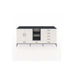 Dienni Hyperion Konsol 4 Raflı 7 Çekmeceli 2 Kapaklı 220 x 44 x 99 cm Aytaşı - Antrasit