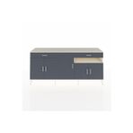 Dienni Hyperion Konsol 5 Raflı 2 Çekmeceli 5 Kapaklı 220 x 44 x 99 cm Aytaşı - Antrasit