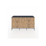 Dienni Hyperion Konsol 5 Raflı 3 Çekmeceli 4 Kapaklı 176 x 44 x 99 cm Çam - Antrasit