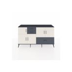 Dienni Hyperion Konsol 5 Raflı 3 Çekmeceli 5 Kapaklı 176 x 44 x 99 cm Antrasit - Aytaşı - Antrasit
