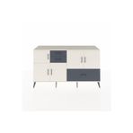 Dienni Hyperion Konsol 5 Raflı 3 Çekmeceli 5 Kapaklı 176 x 44 x 99 cm Aytaşı - Antrasit - Aytaşı