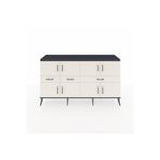 Dienni Hyperion Konsol 5 Raflı 3 Çekmeceli 8 Kapaklı 176 x 44 x 99 cm Aytaşı - Antrasit