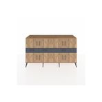 Dienni Hyperion Konsol 5 Raflı 3 Çekmeceli 8 Kapaklı 176 x 44 x 99 cm Çam - Çam - Antrasit