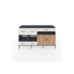 Dienni Hyperion Konsol 5 Raflı 4 Çekmeceli 2 Kapaklı 176x44x99 Aytaşı-Çam/Antrasit