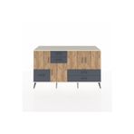 Dienni Hyperion Konsol 5 Raflı 4 Çekmeceli 4 Kapaklı 176 x 44 x 99 cm Çam - Aytaşı - Antrasit