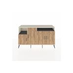 Dienni Hyperion Konsol 5 Raflı 4 Kapaklı 176 x 44 x 99 cm Antrasit - Aytaşı - Çam