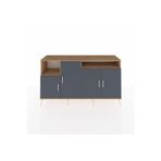 Dienni Hyperion Konsol 5 Raflı 4 Kapaklı 176 x 44 x 99 cm Çam - Antrasit - Çam