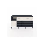 Dienni Hyperion Konsol 6 Raflı 1 Çekmeceli 2 Kapaklı 176 x 44 x 99 cm Antrasit - Aytaşı