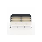 Dienni Hyperion Konsol 6 Raflı 2 Çekmeceli 176 x 44 x 99 cm Antrasit - Aytaşı