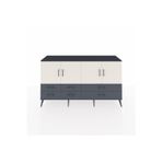 Dienni Hyperion Konsol 6 Raflı 6 Çekmeceli 4 Kapaklı 176 x 44 x 99 cm Antrasit - Antrasit - Aytaşı