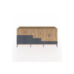 Dienni Hyperion Konsol 6 Raflı 6 Çekmeceli 5 Kapaklı 220 x 44 x 99 cm Çam - Çam - Antrasit